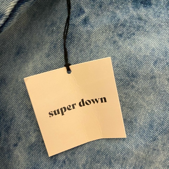 super down Denim Moto Jacket - Picture 8 of 8
